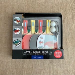Travel Table Tennis 4 Player Portable Ping Pong NIB